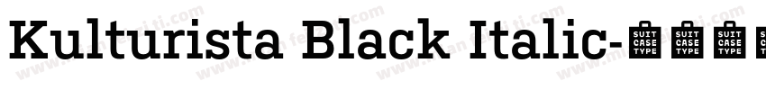 Kulturista Black Italic字体转换